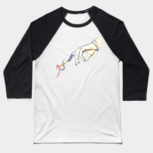 The Way Art Flows Baseball T-Shirt